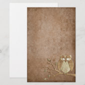 Schönes Vintages Retro-Backowl-Geschirr Briefpapier (Vorne/Hinten)