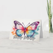 Schönes Vintages Schmetterlingsdesign Karte (Vorderseite)