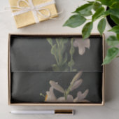 Schönes Vintages Weißöster-Lilien-Tissue Seidenpapier (Geschenk)