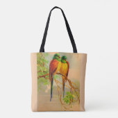 schönes Vogelbild Tasche (Rückseite)