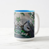 Schönes Vogelfrühlingsgemälde Zweifarbige Tasse (VorderseiteRechts)