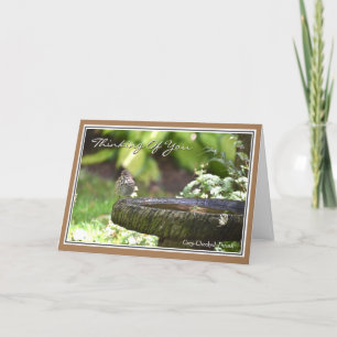 Schönes Vogelgedanken für Sie Grußkarte Feiertagskarte