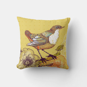 Schönes Vogelkissen Kissen