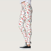 Schönes Vogelmuster Leggings (Links)