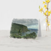 Schönes Waipio-Tal Karte (Gelbe Blume)