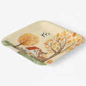 Schönes Waldland Hirschlandschaft Zuhause Kids Pappteller (Gewinkelt)