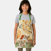 Schönes Waldland Hirschlandschaft Zuhause Kids Schürze (Insitu)