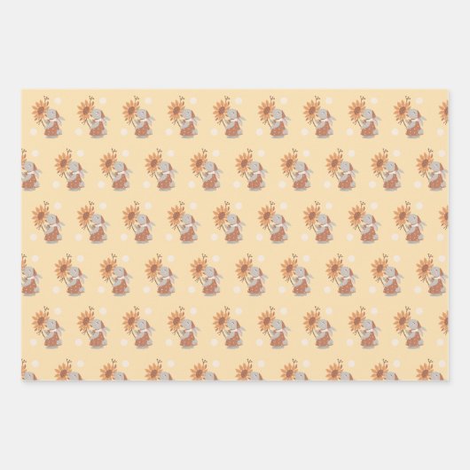 Schönes Waldtier Geschenkpapier Set (Vorderseite 3)