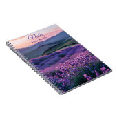 Schönes Waschfeld bei Sonnenuntergang Notizblock (Rechte Seite)