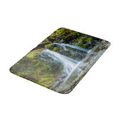 Schönes Wasserfall-Foto, Fluss, Wald Badematte (Schrägansicht)