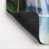Schönes Wasserfall-Mausrad Mousepad (Ecke)