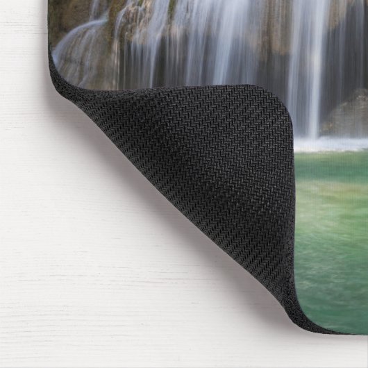 Schönes Wasserfall-Mausrad Mousepad (Ecke)