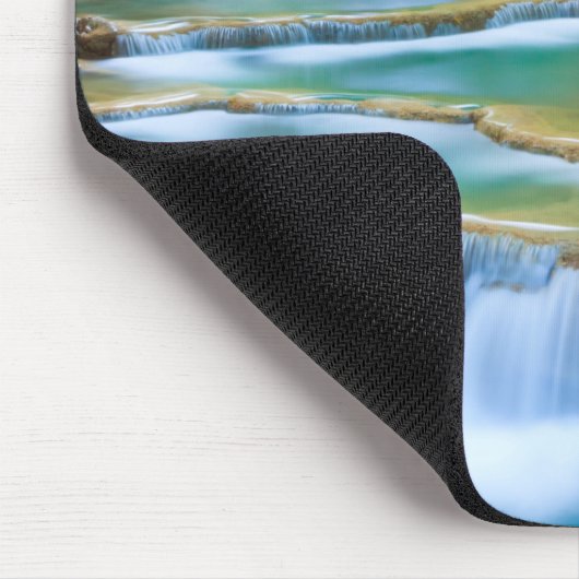Schönes Wasserfall-Mausrad Mousepad (Ecke)