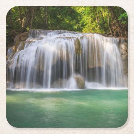 Schönes Wasserfall Untersetzer Set (Vorderseite)