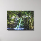 Schönes Wasserfall Wasserfarben Malerei Leinwanddruck (Vorderseite)