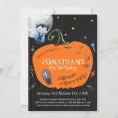 Schönes WasserfarbenHalloween Kids Kostüm Party Einladung (Vorderseite)