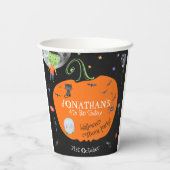 Schönes WasserfarbenHalloween Kids Kostüm Party Pappbecher (Rückseite)