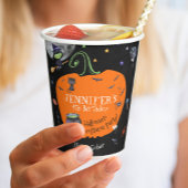 Schönes WasserfarbenHalloween Kids Kostüm Party Pappbecher