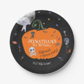 Schönes WasserfarbenHalloween Kids Kostüm Party Pappteller (Vorderseite)