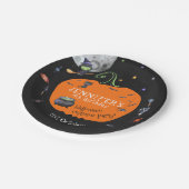 Schönes WasserfarbenHalloween Kids Kostüm Party Pappteller (Schrägansicht)