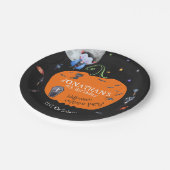 Schönes WasserfarbenHalloween Kids Kostüm Party Pappteller (Schrägansicht)