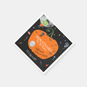 Schönes WasserfarbenHalloween Kids Kostüm Party Serviette (Ecke)