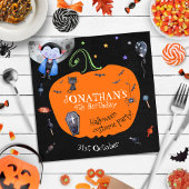 Schönes WasserfarbenHalloween Kids Kostüm Party Serviette