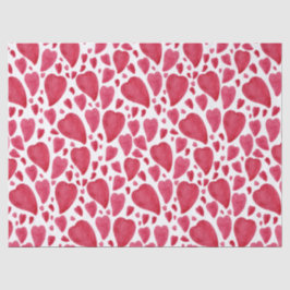 Schönes Wasserfarbenherz  Seidenpapier