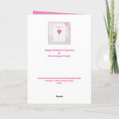 Schönes Wasserfarbenherz Valentinstag Karte (Rückseite)