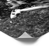 Schönes Wasserfarbenspiel Mädchen Poster (Ecke)