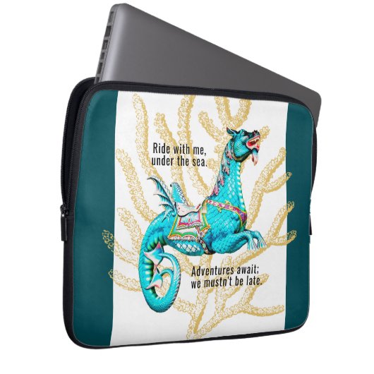 Schönes Wasserpferd Inspiration Laptop-Case Laptopschutzhülle (Vorne Rechts)