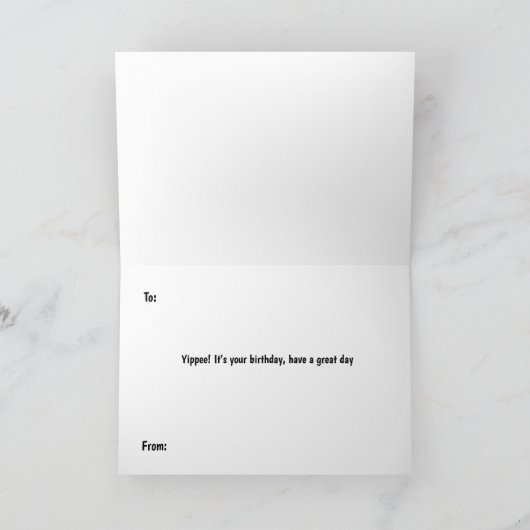 Schönes Wasserski Geburtstagskarte Karte (Innenseite)