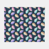 Schönes Watercolor Butterfly-Muster Fleecedecke (Vorderseite (Horizontal))