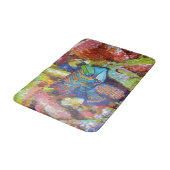 Schönes Watercolor-Design Badematte (Schrägansicht)