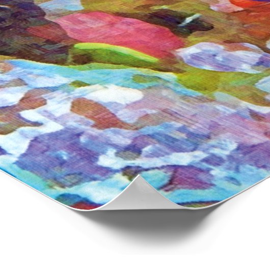 Schönes Watercolor-Design Poster (Ecke)