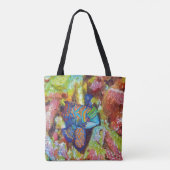 Schönes Watercolor-Design Tasche (Rückseite)