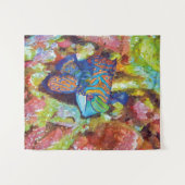 Schönes Watercolor-Design Wandteppich (Vorderseite (Horizontal))