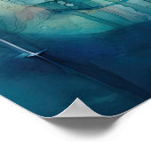 Schönes Watercolor Dragonfly Poster (Ecke)