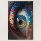 schönes weibliches Auge mit Make-up Puzzle (Vertikal)