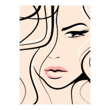 Schönes weibliches Gesicht