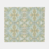 Schönes Weich Grün und Gelb gemustert Fleecedecke (Vorderseite (Horizontal))