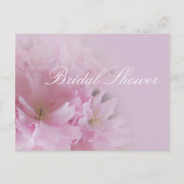 Schönes, weiches Rosa Kirschblüten Brautparty Einladungspostkarte