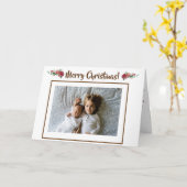 Schönes Weihnachten Personalisiertes Foto Postkart Karte (Gelbe Blume)