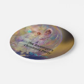 Schönes Weihnachten Phantastisch Elegantes Party Pappteller (Schrägansicht)