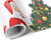 Schönes Weihnachts- und Schneemann-Muster Geschenkpapier (Rolleneckpunkt)
