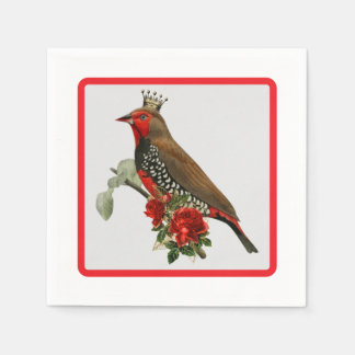 Schönes Weihnachtsbird-Party Napkins Serviette