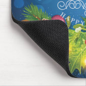 Schönes Weihnachtsdesign mit Schneefälle Mousepad (Ecke)
