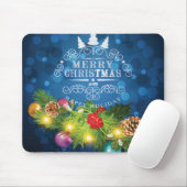 Schönes Weihnachtsdesign mit Schneefälle Mousepad (Mit Mouse)