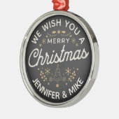 Schönes Weihnachtsdesign Ornament Aus Metall (Links)