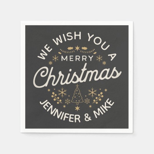 Schönes Weihnachtsdesign Serviette (Vorderseite)